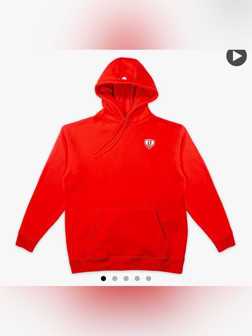 ADULT NWT Baseball Lifestyle 101 BL101 Men’s Baseline Hoodie Red M